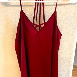 Satin silk like spaghetti strap tank
